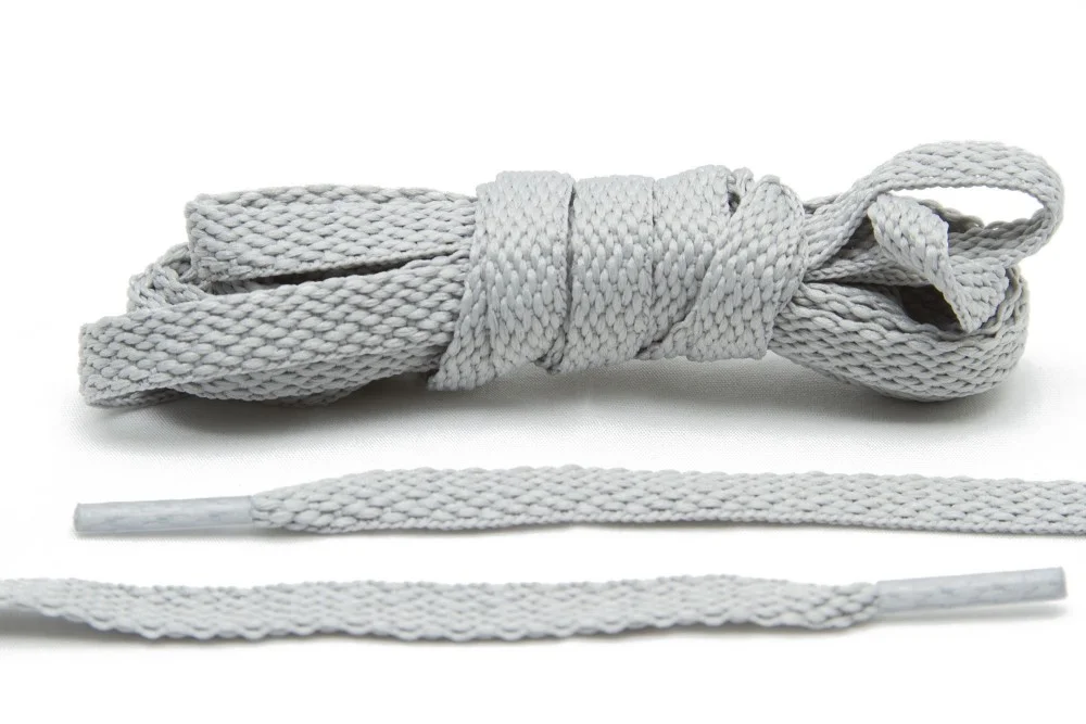 Gray Gold Star Shoe Laces