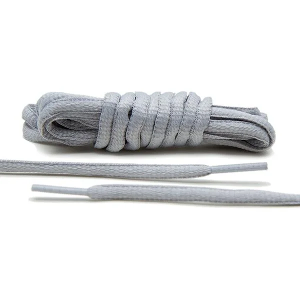 Gray Oval Shoe Laces