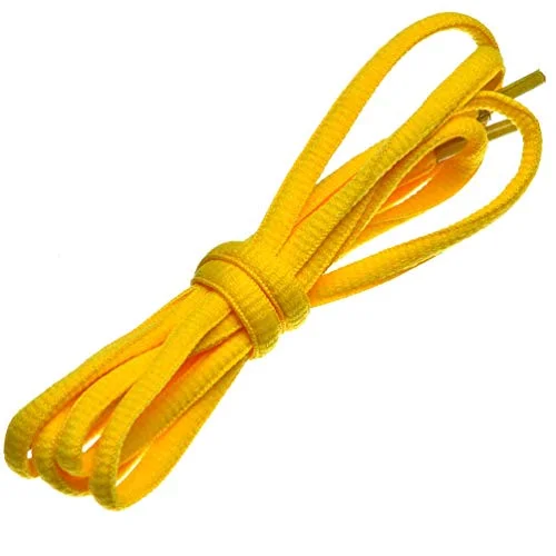 Yellow Oval Shoe Laces